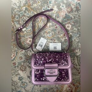 Coach Morgan Sequin Purple